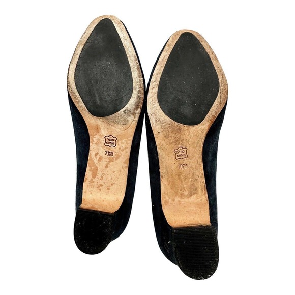 Vaneli‎ Heels Shoes Womens 10 Narrow Navy Closed Toe Small Heel - Picture 8 of 9